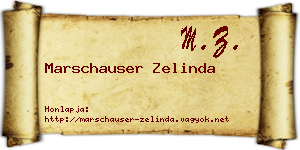 Marschauser Zelinda névjegykártya